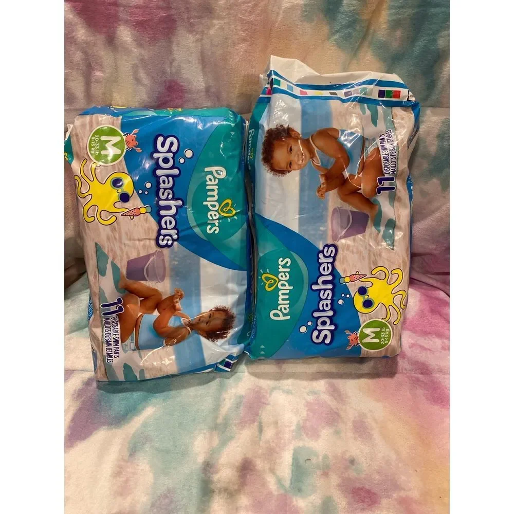 2 packs‎ Pampers swim pants Splashers size medium 20-33 lbs